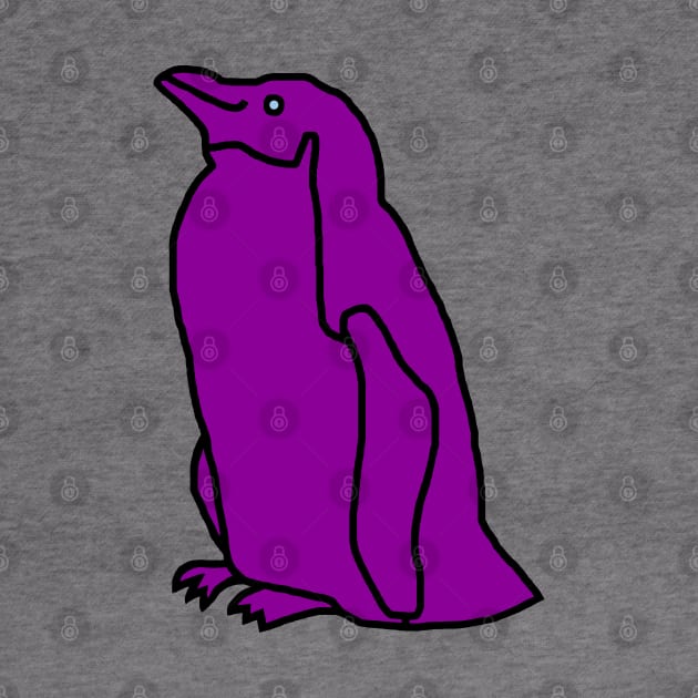 Purple Penguin by ellenhenryart